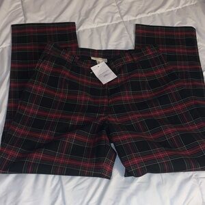 Appleseed's Plaid Pants in Red and Black